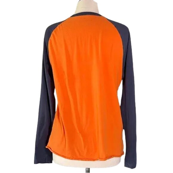 Old Navy Orange and Navy Long Sleeve Tee - Picture 2 of 2